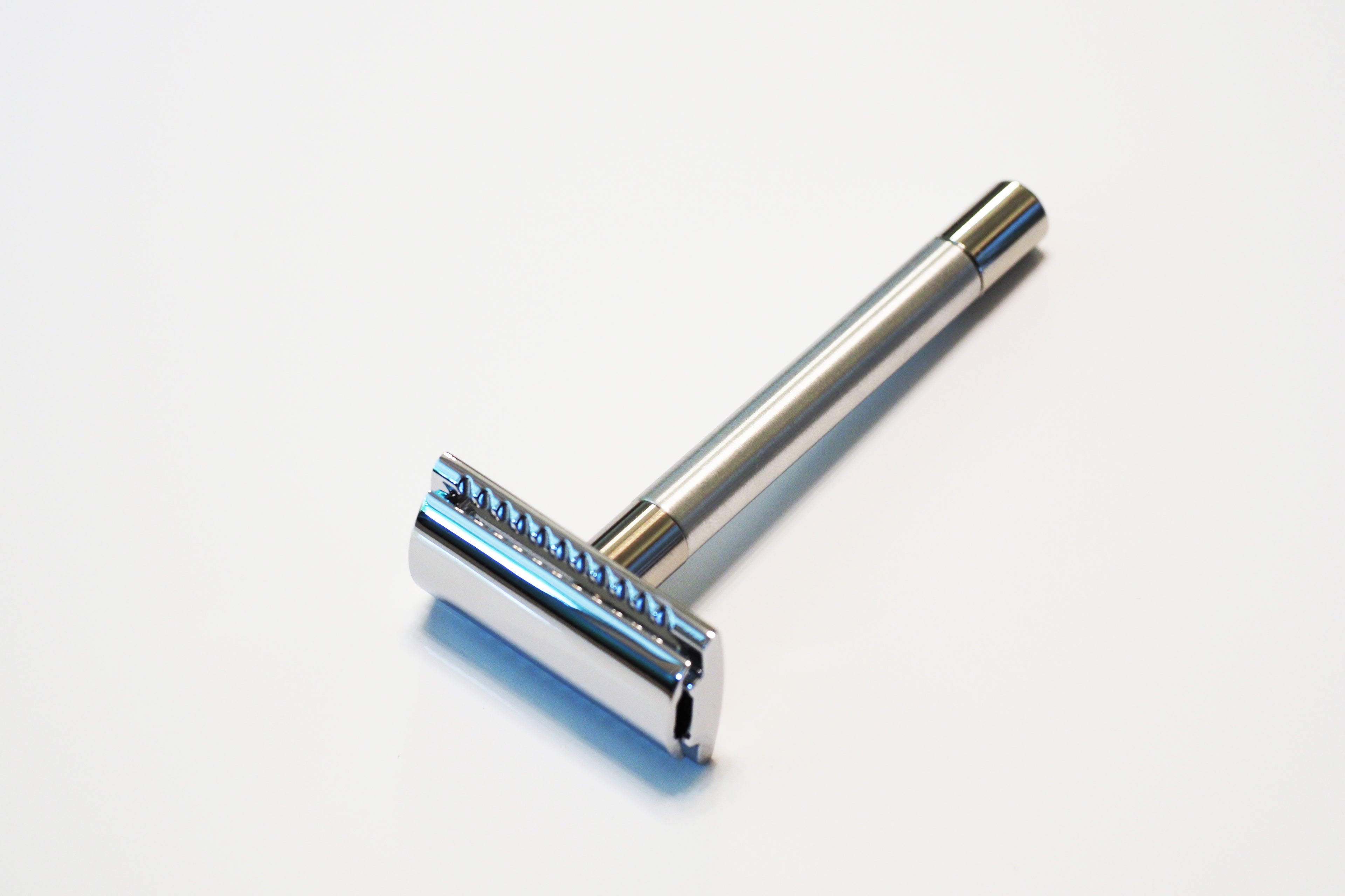RMK Solingen Rasierhobel K1.10 silber mattiert / poliert