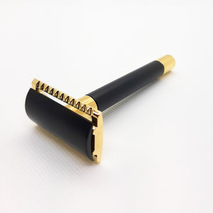 RMK Solingen Rasierhobel K1 11mm, schwarz 24 Karat Gold